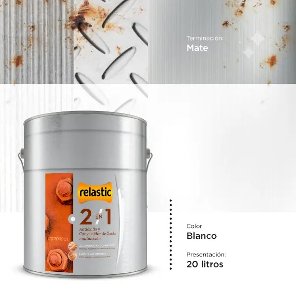 [21B20] 2 en 1 Convertidor y Antioxido (Blanco, 20 Litros)