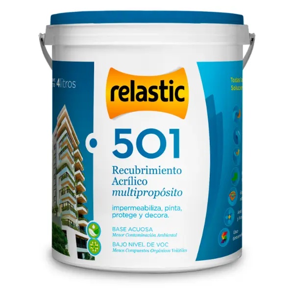 [501BDS4] 501 Recubrimiento Multipropósito Satinado (Base D, 4 Litros)